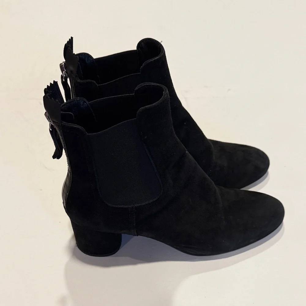 AGL Black Suede Ankle Boots